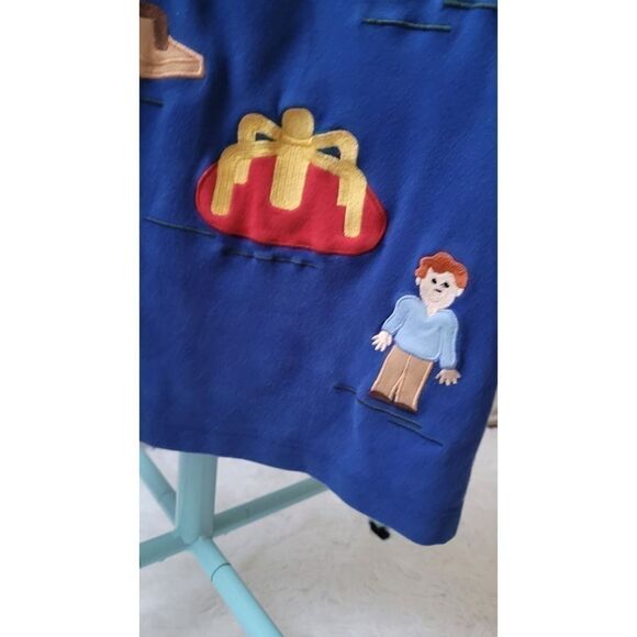 Embriodered Teacher Sweatshirt Bechamel Vintage Women's Top Size Large Blue - Picture 7 of 13